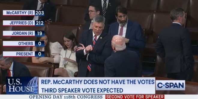 Mccarthy Again Loses Speaker Vote In Second Ballot Joe My God